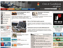 Tablet Screenshot of comune.castelfidardo.an.it